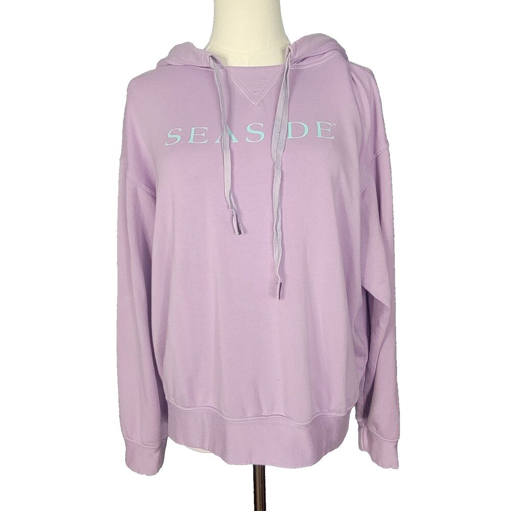 Stateside Sweatshirt Med Lavender SEASIDE Hoodie Women’s USA Soft Fleece - Picture 2 of 16